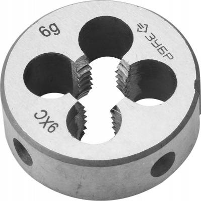 Плашка зубр мастер круглая ручная,М10х1,5 (4-28022